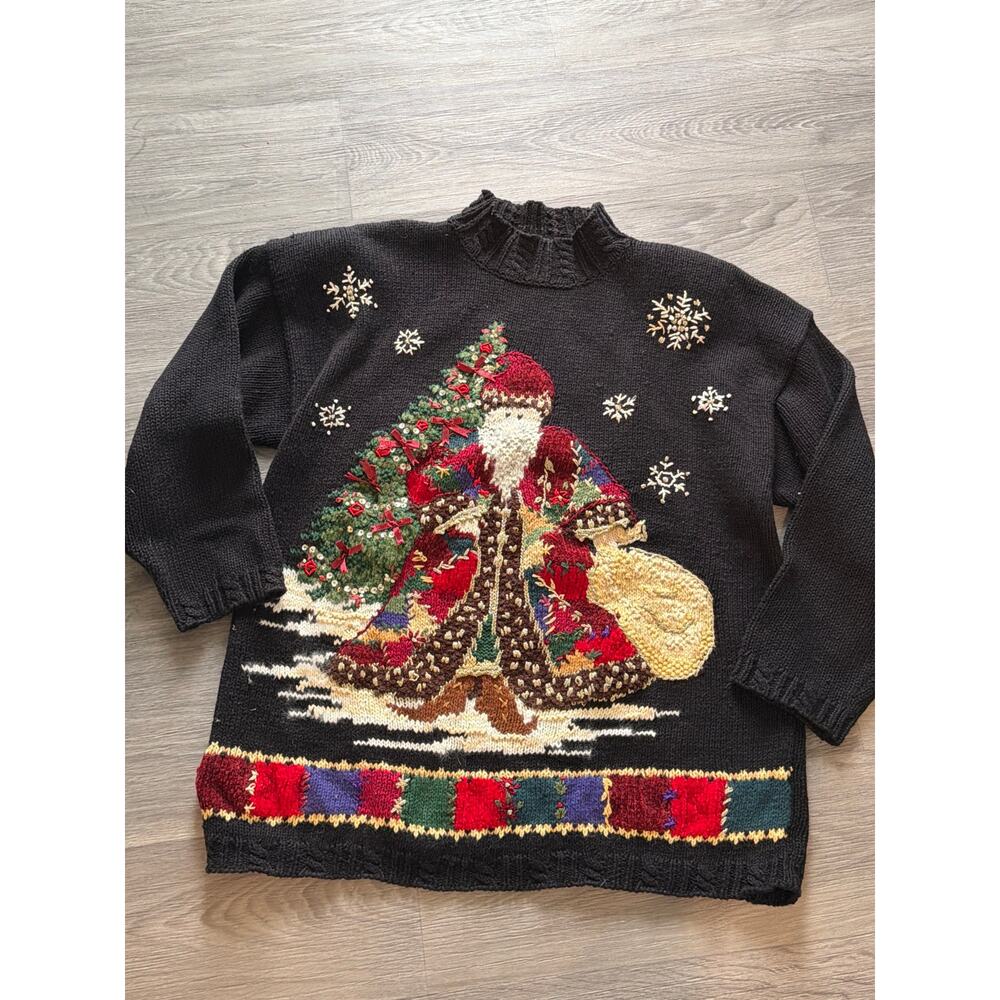 Tiara International vintage Christmas sweater size XL